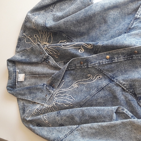 PADO VTG Oversize Denim Jacket M - Picture 2 of 8